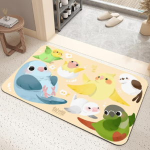 Bird-themed merchandise bath mat